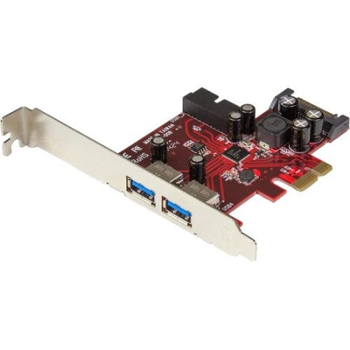 StarTech.com 4 Port PCI Express USB 3.0 Card - 5Gbps - 2 External & 2 Internal (IDC) - SATA Power PEXUSB3S2EI