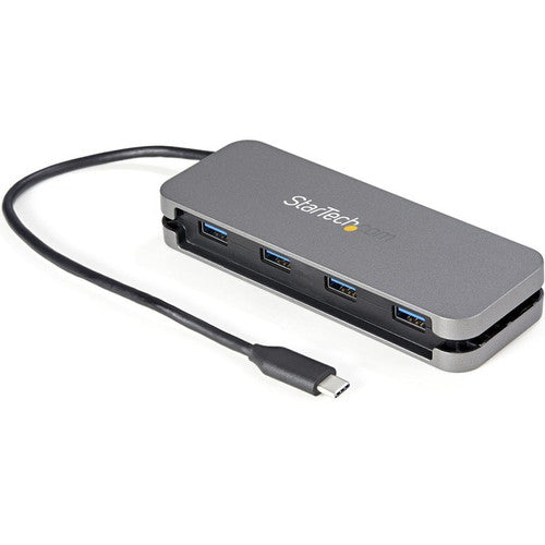 StarTech.com 4 Port USB C Hub - 4x USB-A - 5Gbps USB 3.0 Type-C Hub (USB 3.2/3.1 Gen 1) - Bus Powered - 11" Long Cable w/ Cable Management HB30CM4AB