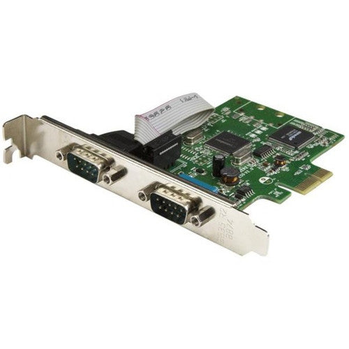 StarTech.com PCI Express Serial Card - 2 port - Dual Channel 16C1050 UART - Serial Port PCIe Card - Serial Expansion Card PEX2S1050