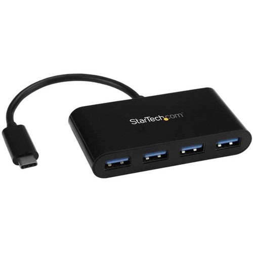 StarTech.com USB C Hub - 4 Port USB C to USB-A (4x) - Bus Powered USB Hub - USB Type C to USB Hub - USB-C to USB - USB 3.1 Type C HB30C4AB