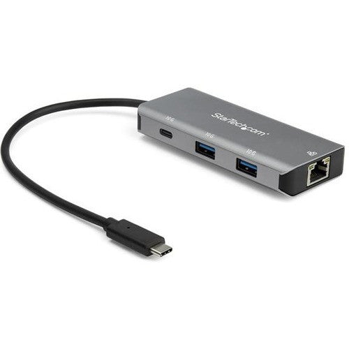 StarTech.com 3 Port USB C Hub with Gigabit Ethernet - 2x USB-A/1x USB-C - SuperSpeed 10Gbps USB 3.2 Gen 2 Type C Hub - USB Bus Powered HB31C2A1CGB