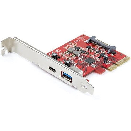 StarTech.com 2-Port 10Gbps USB-A & USB-C PCIe Card Adapter - USB 3.2 Gen 2 PCI Express Expansion Add-On Card - Windows, macOS, Linux PEXUSB311AC3