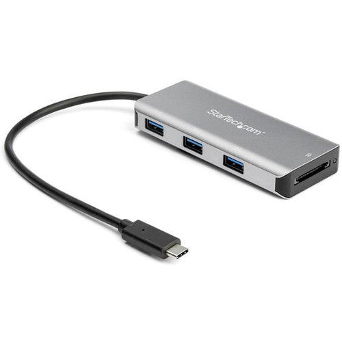 StarTech.com Hub USB C 3 ports avec lecteur de carte SD - 3 emplacements USB-A et SD - Hub adaptateur USB 3.1/3.2 Gen 2 10 Gbit/s Type C pour ordinateur portable - Alimenté par bus HB31C3ASDMB