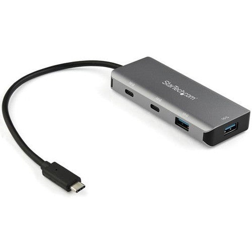 StarTech.com Hub USB C 4 ports - 2x USB A et 2x USB-C SuperSpeed ​​10 Gbit/s - Hub adaptateur Type-C 3.2 Gen 2 alimenté par bus USB - Câble 9,8" (25 cm) HB31C2A2CB