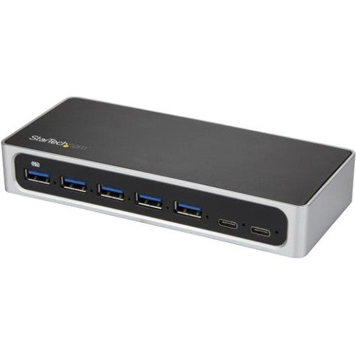 StarTech.com Hub USB C 7 ports avec charge rapide - 5x USB-A et 2x USB-C (USB 3.0 SuperSpeed ​​5Gbps) - Hub adaptateur USB 3.1 Gen 1 - Auto-alimenté HB30C5A2CSC