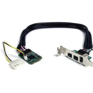 StarTech.com 3 Port 2b 1a 1394 Mini PCI Express FireWire Card Adapter MPEX1394B3