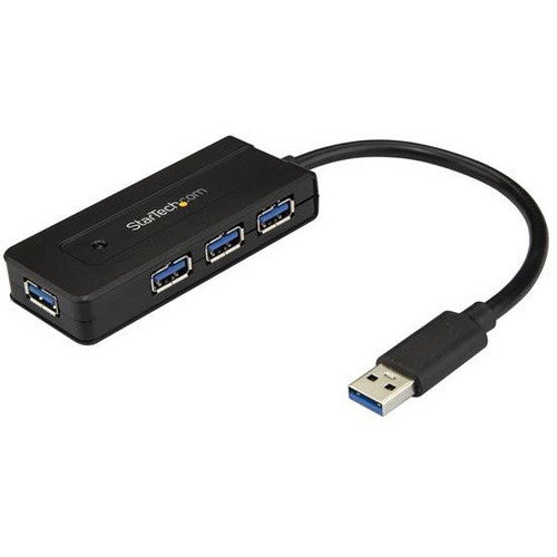 StarTech.com 4 Port USB 3.0 Hub SuperSpeed 5Gbps w/ Fast Charge - Portable USB 3.2 Gen 1 (5Gbps) Type-A Laptop/Desktop Hub - USB Bus/Self Powered ST4300MINI