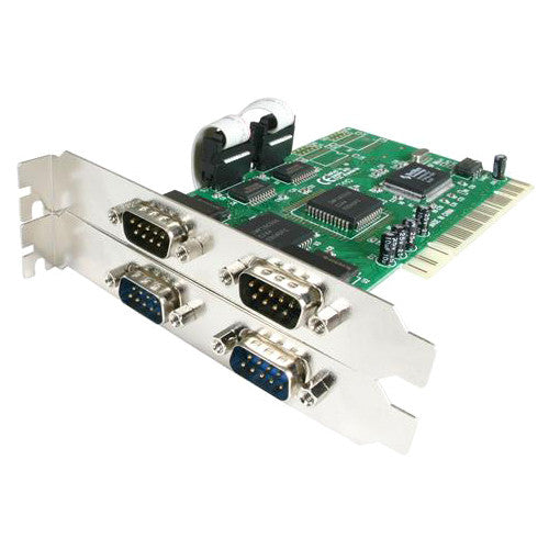 StarTech.com StarTech.com 4 Port PCI RS232 Serial adapter card - PCI - serial - 4 ports PCI4S550N