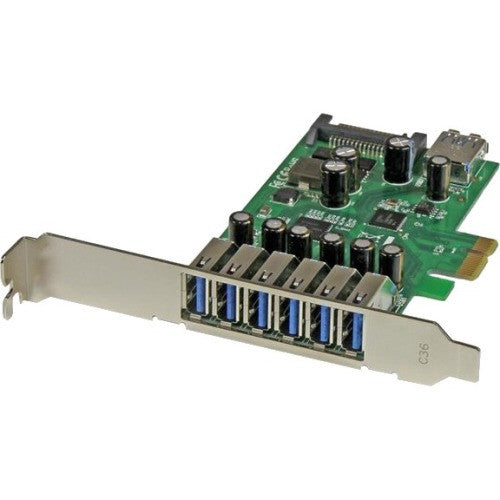 StarTech.com 7 Port PCI Express USB 3.0 Card - Standard and Low-Profile Design PEXUSB3S7