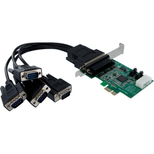 StarTech.com Serial adapter card - PCI Express - serial - 4 ports PEX4S952