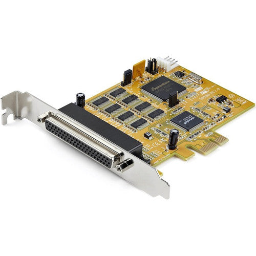 StarTech.com 8-Port PCI Express RS232 Serial Adapter Card - PCIe to Serial DB9 RS232 Controller Card - 16C1050 UART - 15kV ESD - Win/Linux PEX8S1050