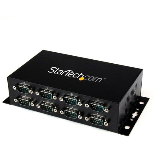 StarTech.com USB to Serial Adapter Hub - 8 Port - Industrial - Wall Mount - Din Rail - COM Port Retention - FTDI USB to RS232 ICUSB2328I