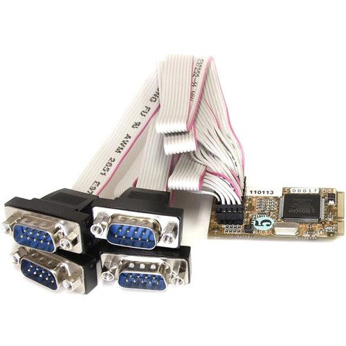 StarTech.com Carte série Mini PCI Express RS232 4 ports avec 16650 MPEX4S552