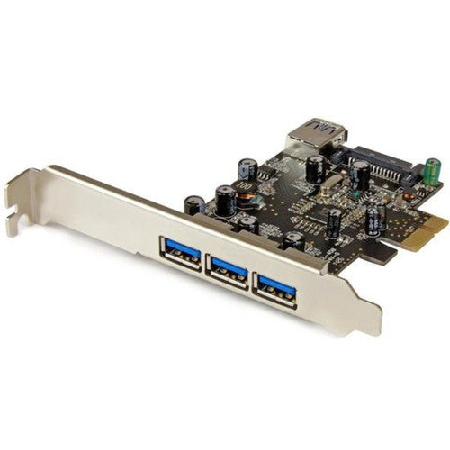 StarTech.com 4 Port PCI Express USB 3.0 Card - 3 External and 1 Internal - 5Gbps PEXUSB3S42