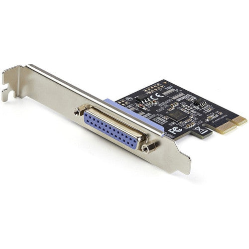 StarTech.com Carte PCIe parallèle 1 port, carte adaptateur PCI Express vers parallèle DB25 LPT, contrôleur d'extension de bureau pour imprimante, SPP/ECP PEX1P2