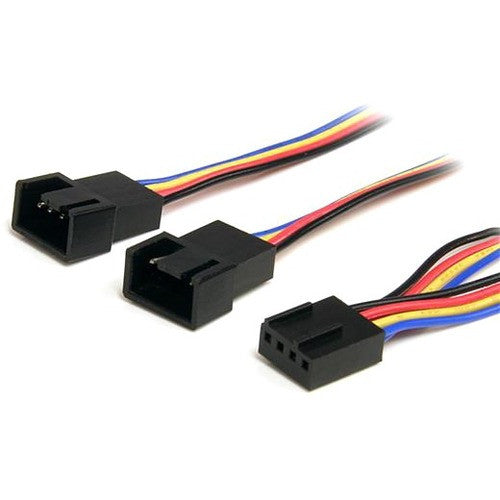 StarTech.com 12in 4 Pin PWM Fan Extension Power Y Cable - F/M FAN4SPLIT12