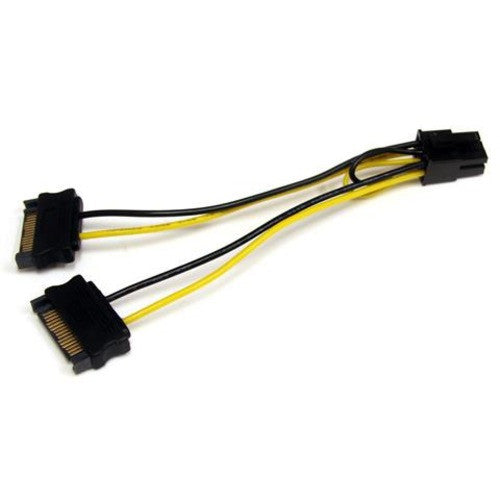 Star Tech.com 6in SATA Power to 6 Pin PCI Express Video Card Power Cable Adapter SATPCIEXADAP