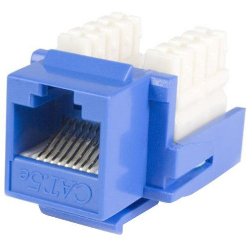 StarTech.com StarTech.com Cat5e RJ45 Keystone Jack Blue - 110 Type 110 Type Cat. 5 Keystone Jack A+B - Network Connector - RJ-45 KEYSTONE110B