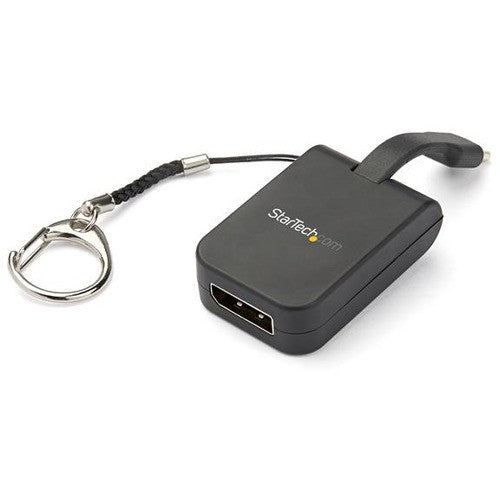 StarTech.com Compact USB C to DisplayPort 1.4 Adapter - 8K 60Hz DSC/4K USB Type-C to DP Video Converter w/ Keychain Ring - TB3 Compatible CDP2DPFC