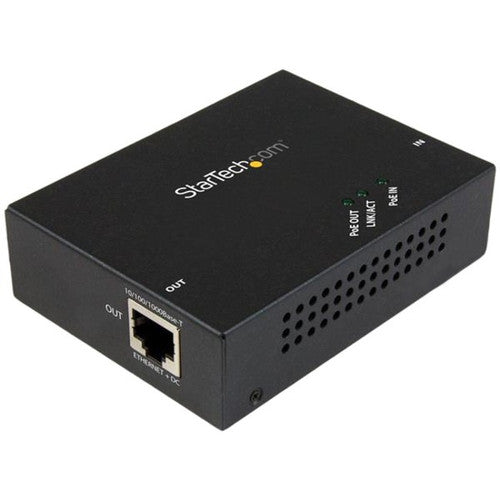 StarTech.com Extension PoE+ Gigabit 1 port - 802.3at et 802.3af - 100 m (330 ft) - Extension Power over Ethernet - Extension réseau répéteur PoE POEEXT1GAT