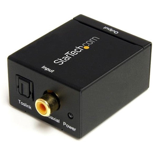 StarTech.com SPDIF Digital Coaxial or Toslink Optical to Stereo RCA Audio Converter SPDIF2AA