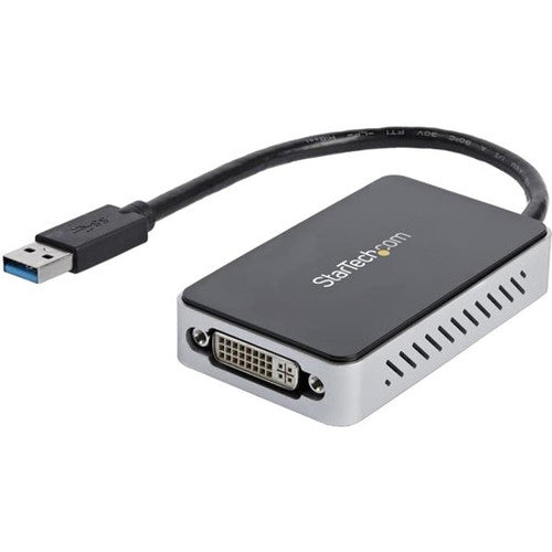 StarTech.com USB 3.0 to DVI External Video Card Multi Monitor Adapter with 1-Port USB Hub - 1920x1200 USB32DVIEH