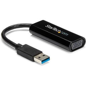 StarTech.com Slim USB 3.0 to VGA External Video Card Multi Monitor Adapter - 1920x1200 / 1080p USB32VGAES