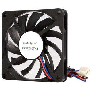 StarTech.com Ventilateur de remplacement à double roulement à billes TX3 - Ventilateur de refroidisseur de processeur - 70 mm - noir FAN7X10TX3