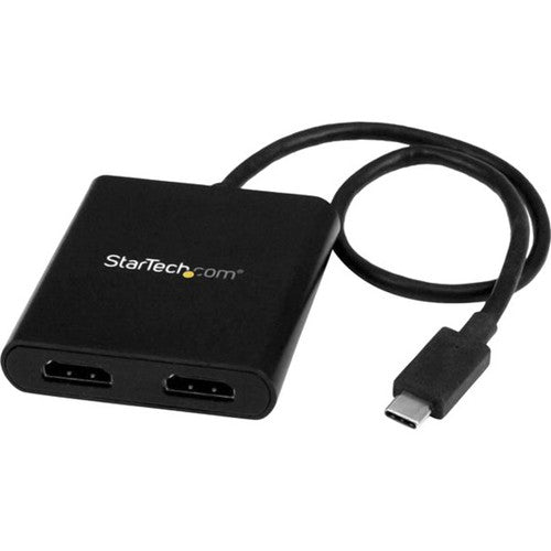 StarTech.com 2-Port Multi Monitor Adapter - USB-C to HDMI Video Splitter - USB Type-C to HDMI MST Hub - Thunderbolt 3 Compatible - Windows MSTCDP122HD