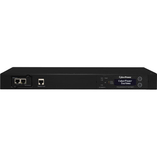 CyberPower PDU20SWHVT10ATNET PDU ATS commuté 200-240 V 20 A 1U 10 prises (2) L6-20P PDU20SWHVT10ATNET