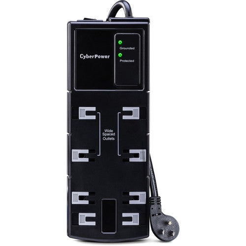 CyberPower CSB806 Essential 8-Outlets Surge Suppressor 6FT Cord CSB806