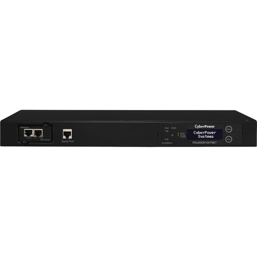 CyberPower PDU20SW10ATNET PDU ATS commuté 120 V 20 A 1U 10 prises (2) 5-20P PDU20SW10ATNET