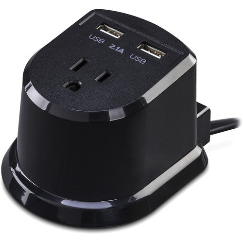 CyberPower CSP105U Dual Power Station 1-Outlet with 2-2.1A USB Charging Ports and 5FT Cord CSP105U