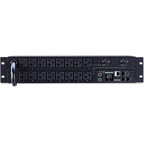 CyberPower PDU31003 PDU surveillé, 100-120 V, 30 A, 16 prises NEMA 5-20R, montage en rack 2U PDU31003