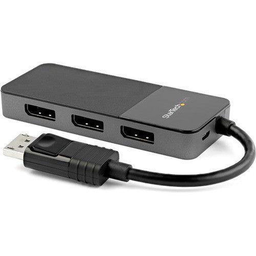 StarTech.com Adaptateur multi-écran 3 ports, DisplayPort 1.4 vers triple répartiteur vidéo DP 4K ou double 4K, adaptateur d'affichage DisplayPort MST Hub MST14DP123DP