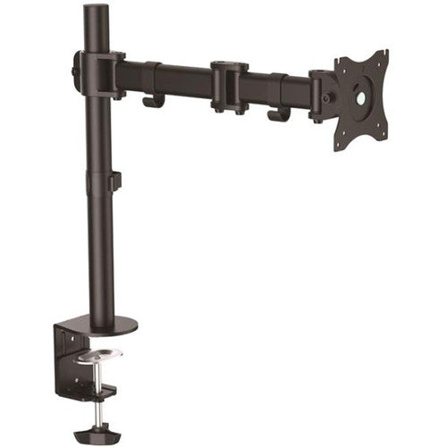 StarTech.com Desk Mount Monitor Arm 8kg VESA Displays - Articulating Single Monitor Pole Mount - Height Adjustable Arm - Clamp/Grommet ARMPIVOTB