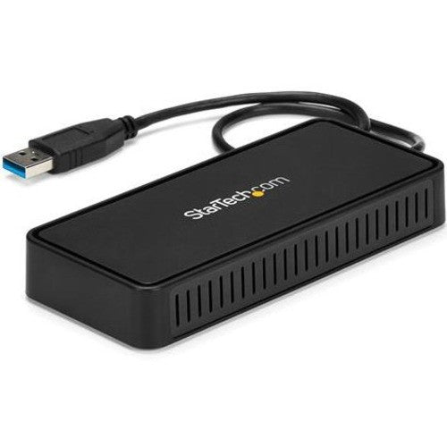 StarTech.com USB 3.0 Mini Dock - Dual Monitor USB Type-A Laptop Docking Station - DisplayPort 4K 60Hz & Gigabit Ethernet - 1' (30cm) cable USBA2DPGB