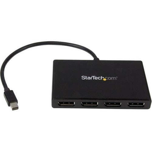 StarTech.com 4-Port Multi Monitor Adapter, Mini DisplayPort 1.2 to DP MST Hub, 4x 1080p, Video Splitter for Extended Desktop Mode, Windows MSTMDP124DP