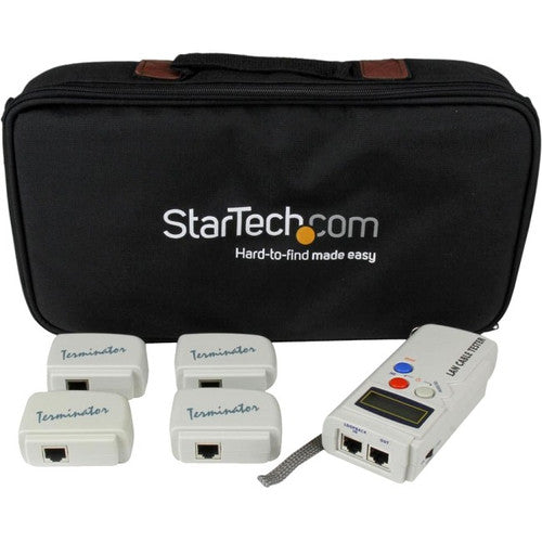 StarTech.com StarTech.com Testeur de câble réseau professionnel RJ45 avec 4 prises de bouclage à distance - Testeur de câble LAN professionnel - Appareil de test réseau - Token Ring LANTESTPRO