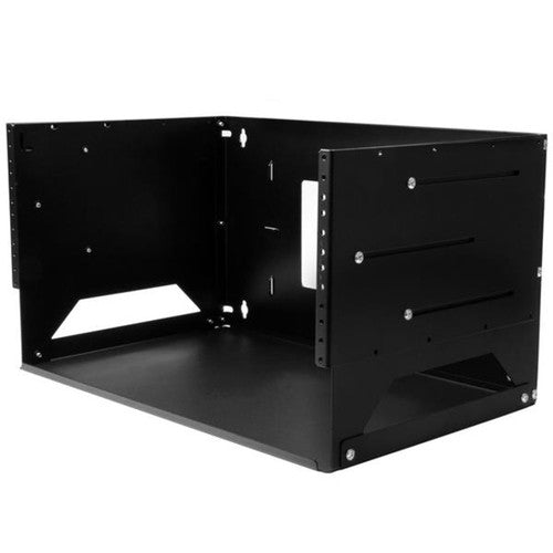 StarTech.com 4U Wallmount Server Rack with Built-in Shelf - Solid Steel - Adjustable Depth 12in to 18in WALLSHELF4U