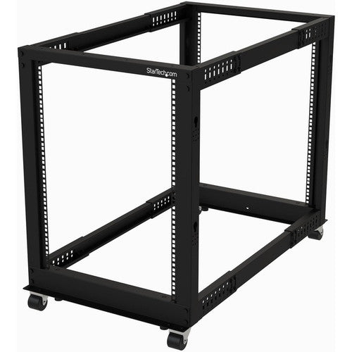 StarTech.com 15U 19" Open Frame Server Rack - 4 Post, Adjustable Depth 22 to 40" - Mobile Network Equipment Rack - HP ProLiant ThinkServer 4POSTRACK15U