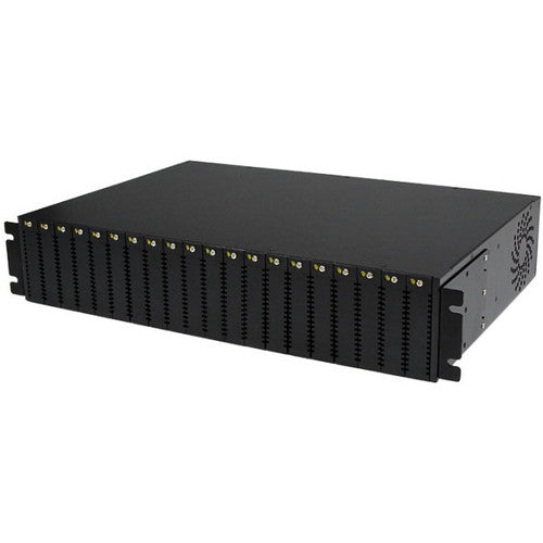 StarTech.com Châssis de convertisseur de média à montage en rack 2U à 20 emplacements pour ET Series 2 ETCHS2U