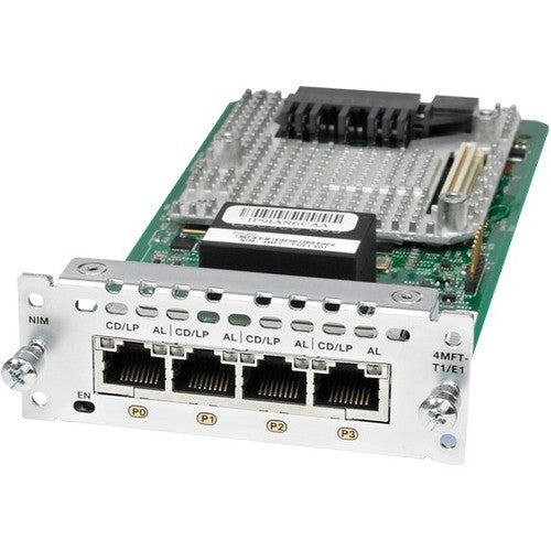 Cisco 4 Port Multi-Flex Trunk Voice/Clear-Channel Data T1/E1 Module NIM-4MFT-T1/E1