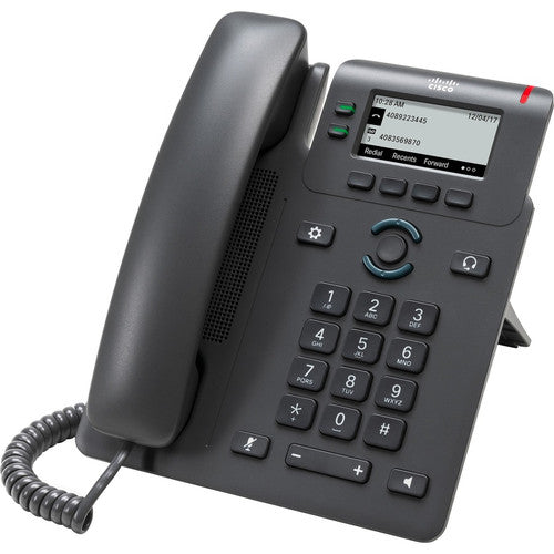 Cisco 6821 IP Phone - Corded - Corded - Wall Mountable, Desktop - Charcoal CP-6821-3PCC-K9=