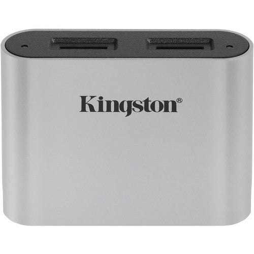 Lecteur de cartes microSDHC/SDXC UHS-II à double emplacement Kingston USB3.2 Gen1 Workflow WFS-SDC