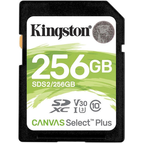 Kingston Canvas Select Plus 256 GB Class 10/UHS-I (U3) SDXC - 1 Pack SDS2/256GB