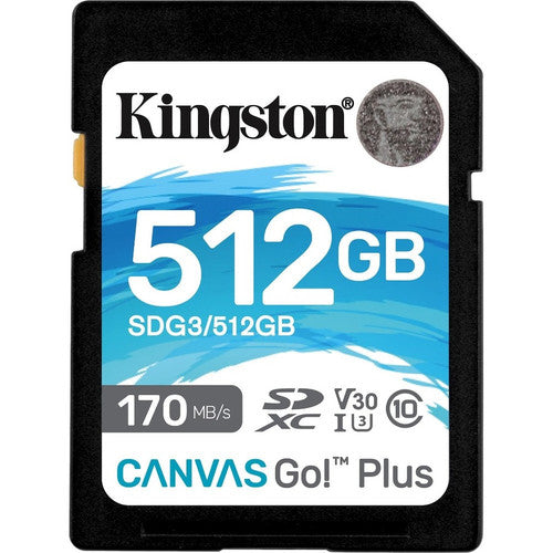 Kingston Canvas Go! Plus 512 GB Class 10/UHS-I (U3) SDXC SDG3/512GB