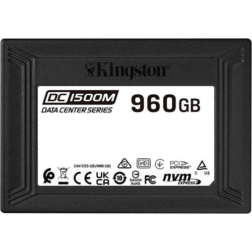 Kingston DC1500M 960 GB Solid State Drive - 2.5" Internal - U.2 (PCI Express NVMe 3.0 x4) - Mixed Use SEDC1500M/960G