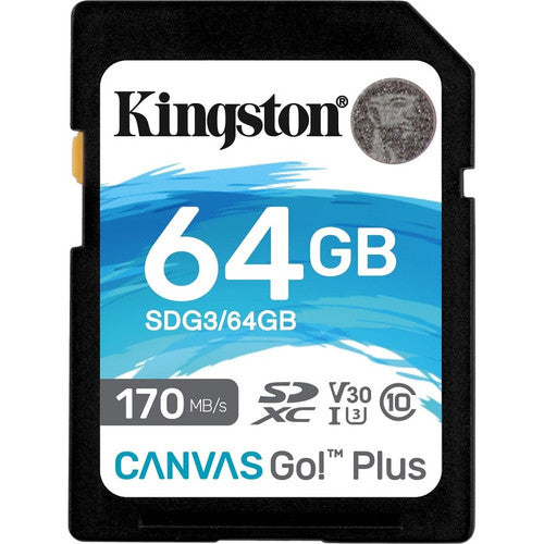 Kingston Canvas Go! Plus 64 GB Class 10/UHS-I (U3) SDXC SDG3/64GB