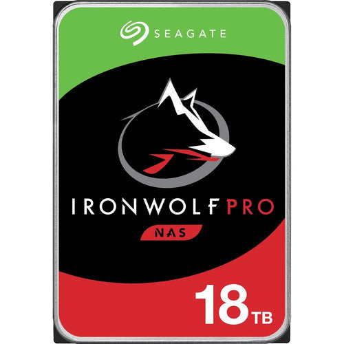 Seagate IronWolf Pro ST18000NE000 18 TB Hard Drive - 3.5" Internal - SATA (SATA/600) - Conventional Magnetic Recording (CMR) Method ST18000NE000